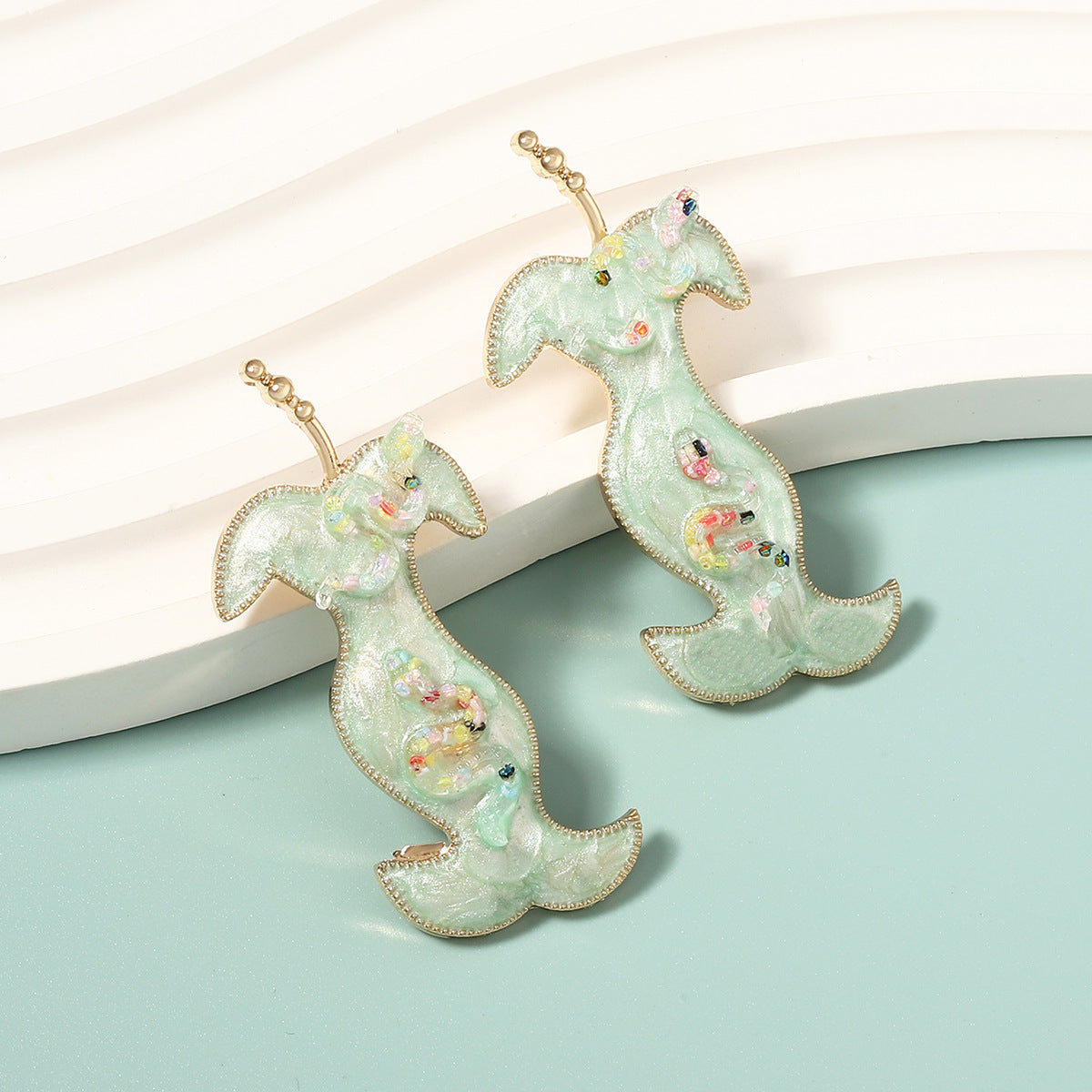 Stylish  Geometric Alloy Drop Earrings for Women - Unique, Versatile Snake-Inspired Design Perfect for Any Occasion