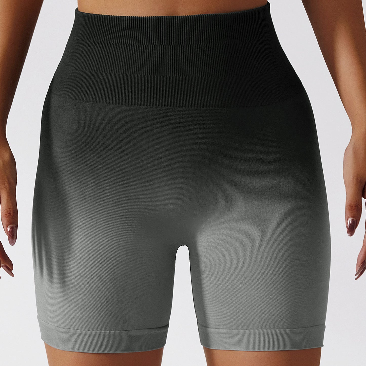 High Waisted Gradient Seamless Yoga Shorts for Women Breathable Tight Fitting and Butt Lifting Athletic Shorts for Comfort and Style