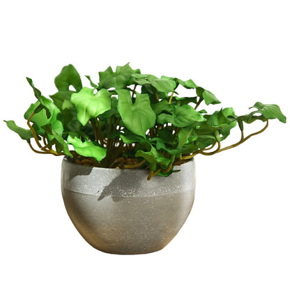 Realistic Artificial Green Plants: Scandinavian Minimalist Small Potted Succulent Decor with Moisture Retention Touch for Unique Home Aesthetics