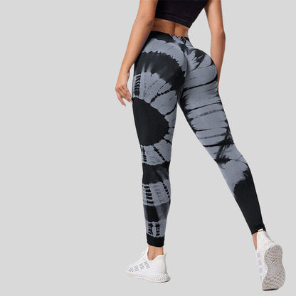 High Waisted Tie Dye Butt Lifting Leggings for Fat Burning for Yoga and Intense Workouts