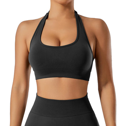 Summer Chic U Back Neckline Sports Bra for Running Fitness and Yoga Supportive and Breathable Activewear