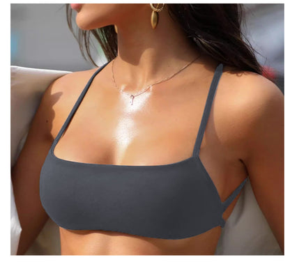 Women's Fitness Bra Back Support Outdoor Running Top with Removable Padding for Yoga and Gym Workouts