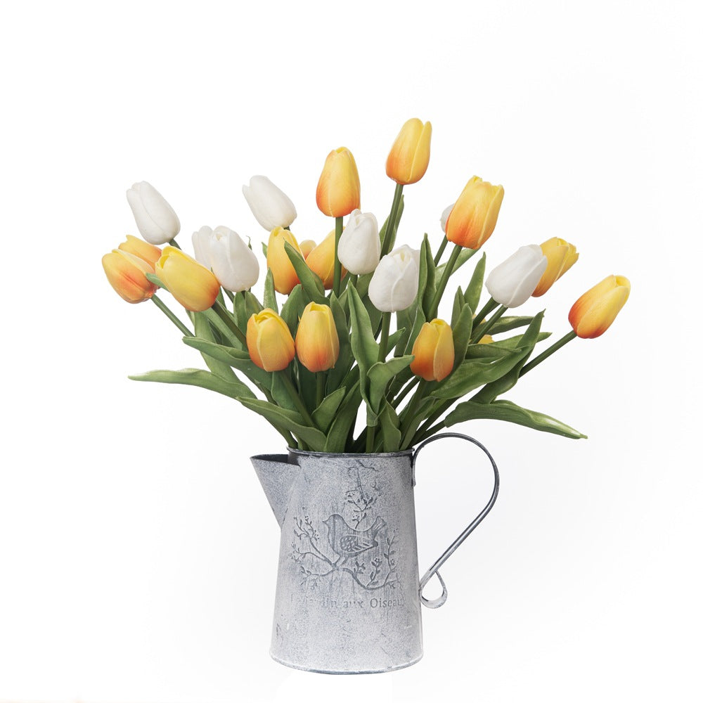 Miniature Artificial Tulip Plant – Realistic Faux Silk Flower Home Décor – Perfect for All Spaces and Seasons (Model MW01502)