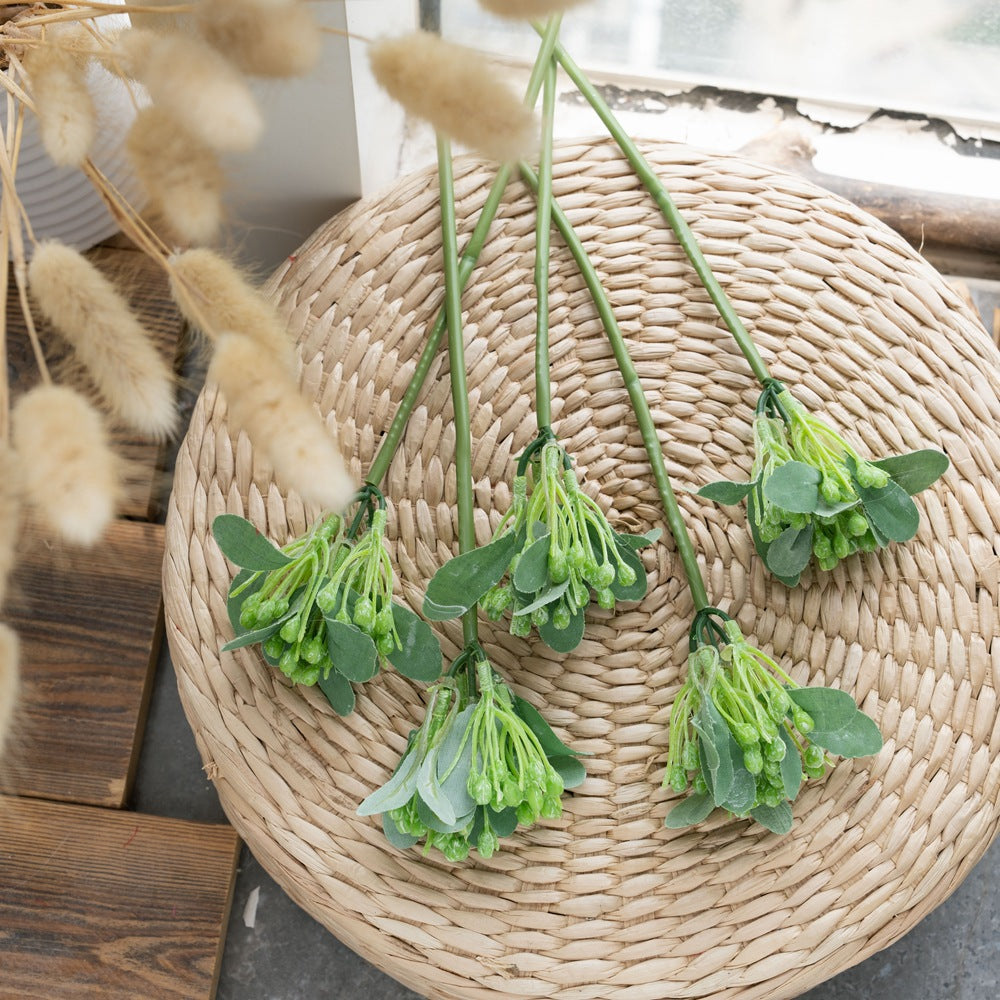 Realistic Small Leaf Millet Bean Faux Flower - INS Style Home Décor for Weddings and Celebrations - Perfect for Lasting Elegance and Style - PJ1013