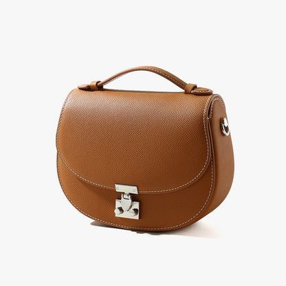 Minimalist Winter Genuine Leather Women's Bag Chic Cowhide Tote Crossbody Design for Unique Fashion