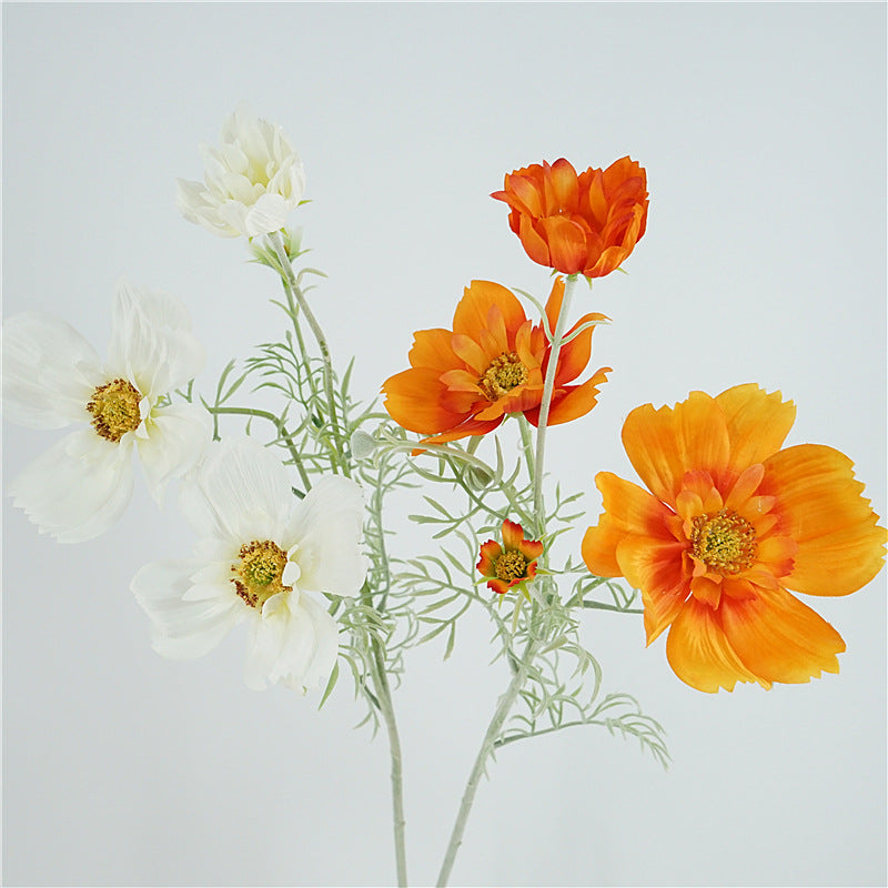 Charming Rustic Simulated Large Cosmos Flower - Perfect for Home Decor, Photography Props, and Floral Arrangements