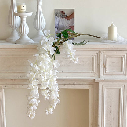 Lifelike Giant Wisteria Silk Blooms – Stunning Fake Flowers for Wedding Decor, Elegant Room Accents, and Exquisite Event Floral Arrangements