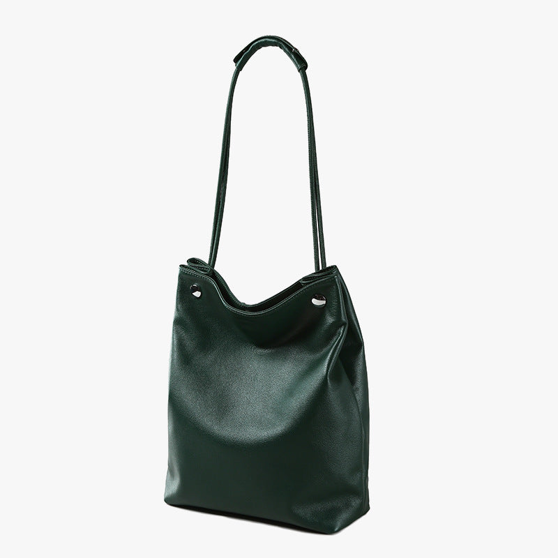 Luxury Genuine Leather Tote Bag Spacious and Everyday Shoulder Bag for Women for Commuting