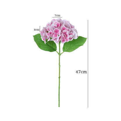 Luxurious Hydrangea Bouquet with Soft Touch Feel -  Quality Artificial Flowers for Home Decor, Wedding Celebrations, and Living Room Accents