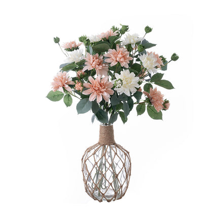 Stunning Faux Flower - INS Style Japanese Lilies for Wedding Decoration | Realistic Green Plants, Perfect for Home Decor, Events & Celebrations - Model YC1020