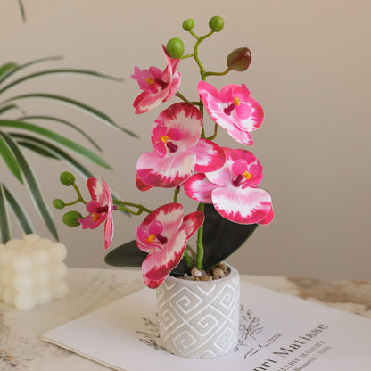 Lifelike Orchid Potted Plant for Home Decor & Wedding Photography – Perfect for Hotels, Desks, Living Rooms, and Outdoor Events