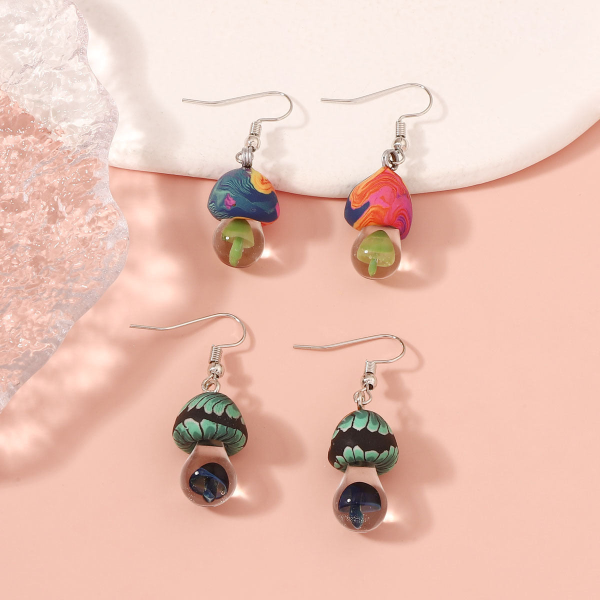 Stylish and Unique Garden-Inspired Soft Clay Mushroom Earrings - Adorable, Versatile Accessories for Women