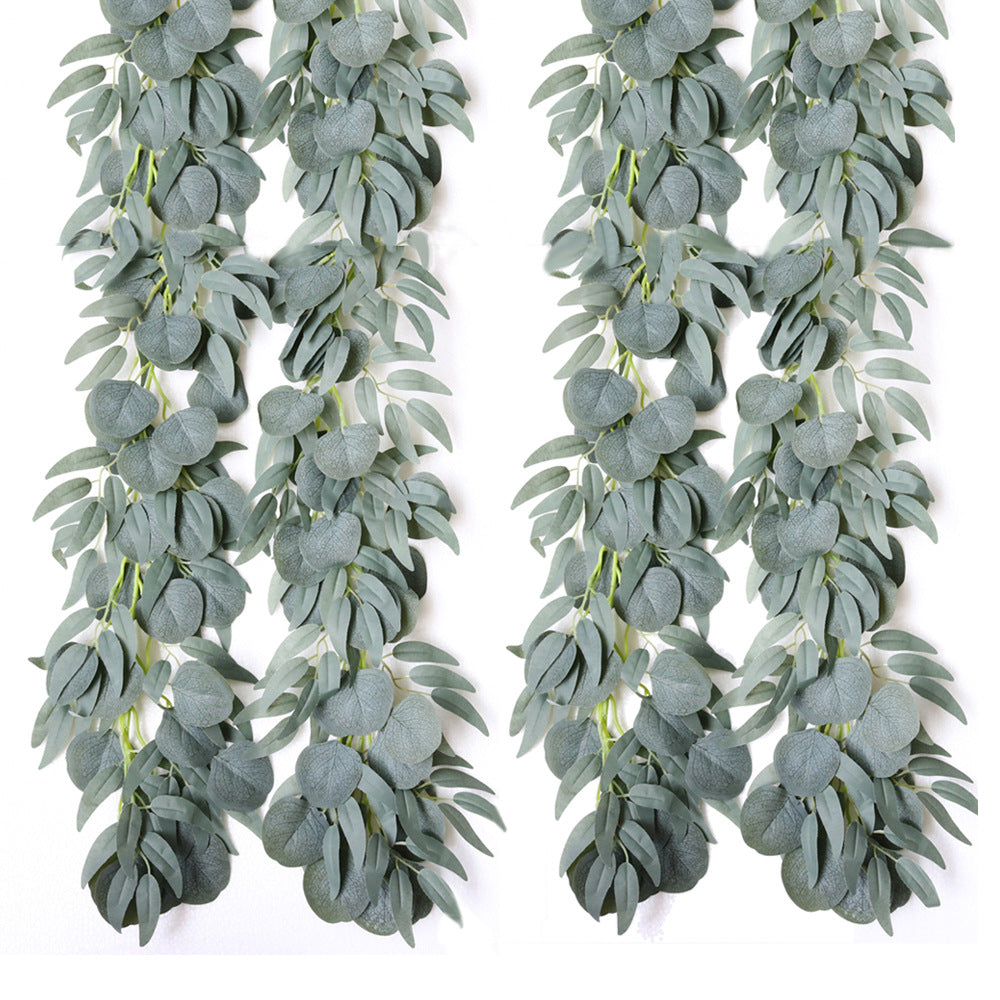 Realistic Eucalyptus Vine Garland for Wedding Decoration – Lifelike Eucalyptus Leaves and Green Ivy Vines for Stunning Floral Arrangements