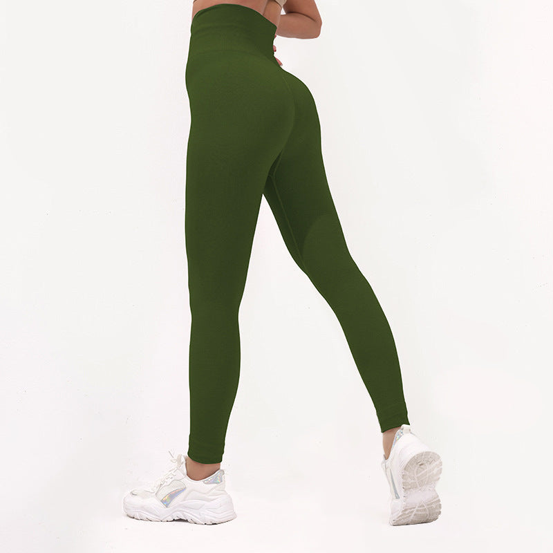 Women's Autumn Yoga Pants for Fitness High Waisted Leggings for Peach Butt Design for Layering and Outdoor Sports 3 4 Length