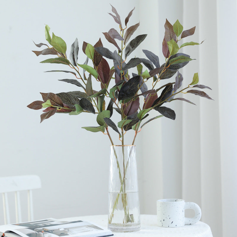 Lifelike Artificial Multi-Branch Laurel Leaf Green Plant for Home Décor - Perfect for Living Room and Dining Table Centerpieces, Ideal for Floral Arrangements and Decorative Accents