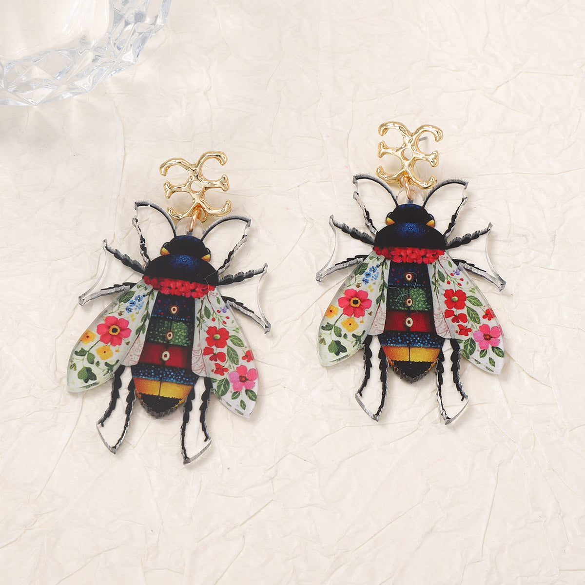 Exquisite Statement Acrylic Insect Earrings - Unique Design, Versatile Style for Nature-Inspired Women