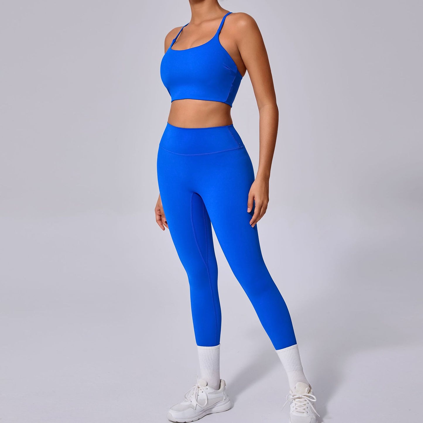 Fall and Winter Shock Absorbing Yoga Suit Set Quick Dry Tight Fitting Two Piece Fitness Outfit for Comfort and Performance