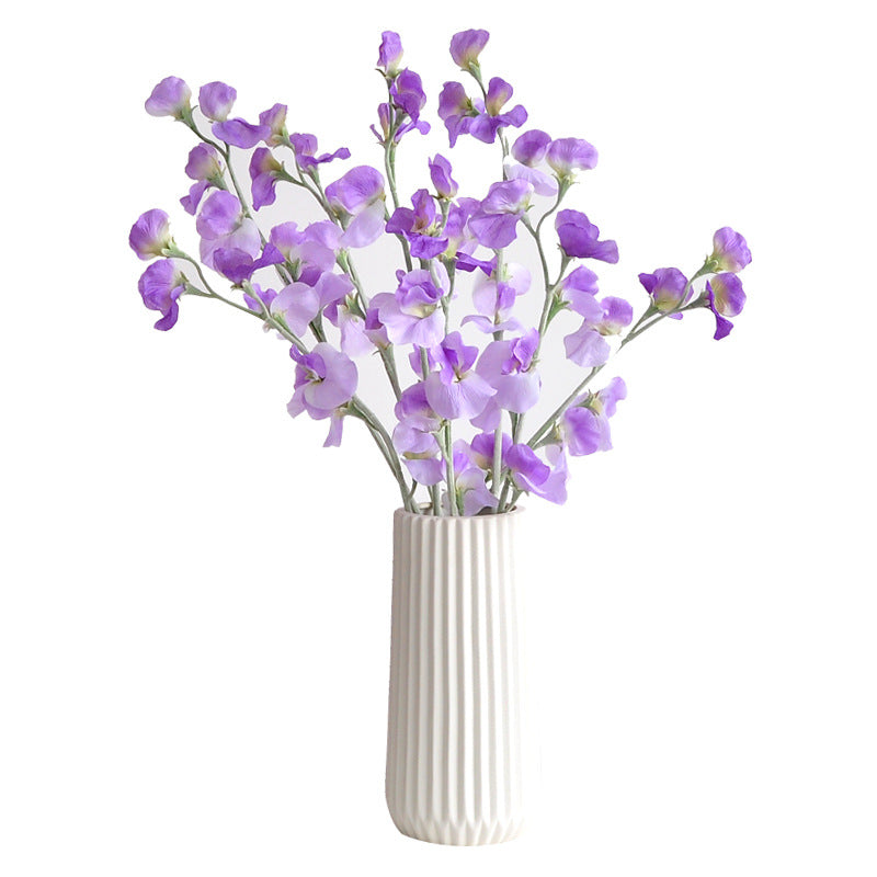 Realistic Pea Blossom Faux Flowers - Scandinavian Style Home Décor Bouquet for Living Room, Wedding Decorations, and Photography Floral Arrangements