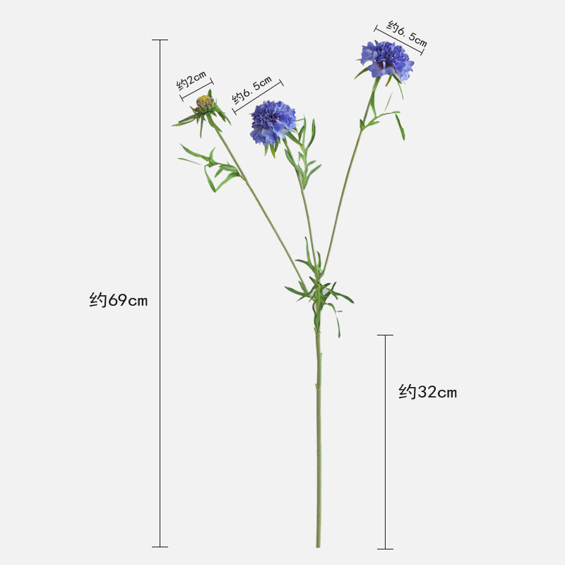 Lifelike Blue Narrow Leaf Flower Arrangement - Perfect for Living Room Decor, Wedding Receptions, and Event Styling - Beautiful Artificial Flower Bouquet for Home and Party Decoration