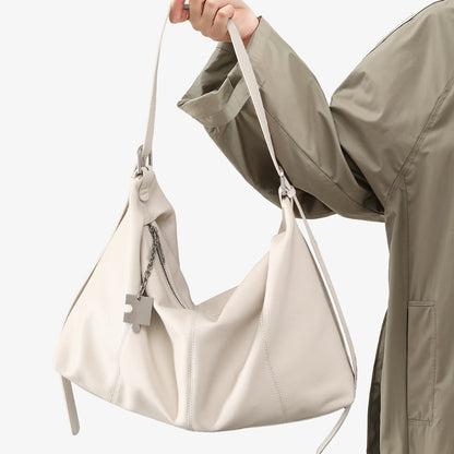 Sleek and Spacious Xiaomi Grain Texture Genuine Leather Tote Bag for Women Versatile Commuter Handbag for Urban Living