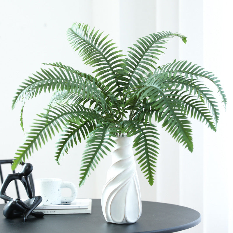 Realistic Green Fern Plant with Persian Leaf - Elegant Faux Greenery for Weddings, Nature-Inspired Decor, Outdoor Arrangements, and Lush Scenery