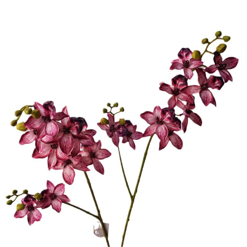 Elegant European-Inspired Artificial Orchid Flowers for Home Décor - Perfect for Living Room and Dining Table Centerpieces, Stunning Sample Room Decorations, and Beautiful Handheld Floral Arrangements