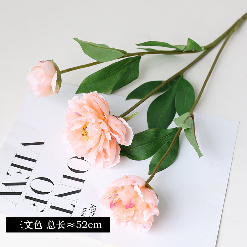 High-Quality Artificial Peony Flowers for Living Room Decor – Elegant Floral Arrangements, Perfect Home Accents for Photography Props and Stylish Decor