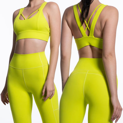 High Waist Butt Lifting Leggings and Tight Fitting Yoga Bra Set for Comfort and Style Gym Outfit for Yoga Fitness and Everyday Wear