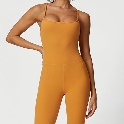 Women's All In One Casual Jumpsuit with High Stretch Fabric Versatile Fitness and Yoga Outfit for Running Working Out and Everyday Wear in Short and Long Styles