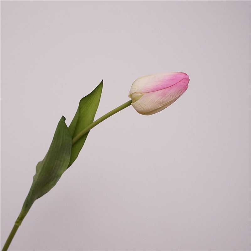 Realistic Touch Moisture-Proof Single Stem Artificial Tulip - Perfect for Home Decor, Dining Table Centerpieces, and Wedding Floral Arrangements