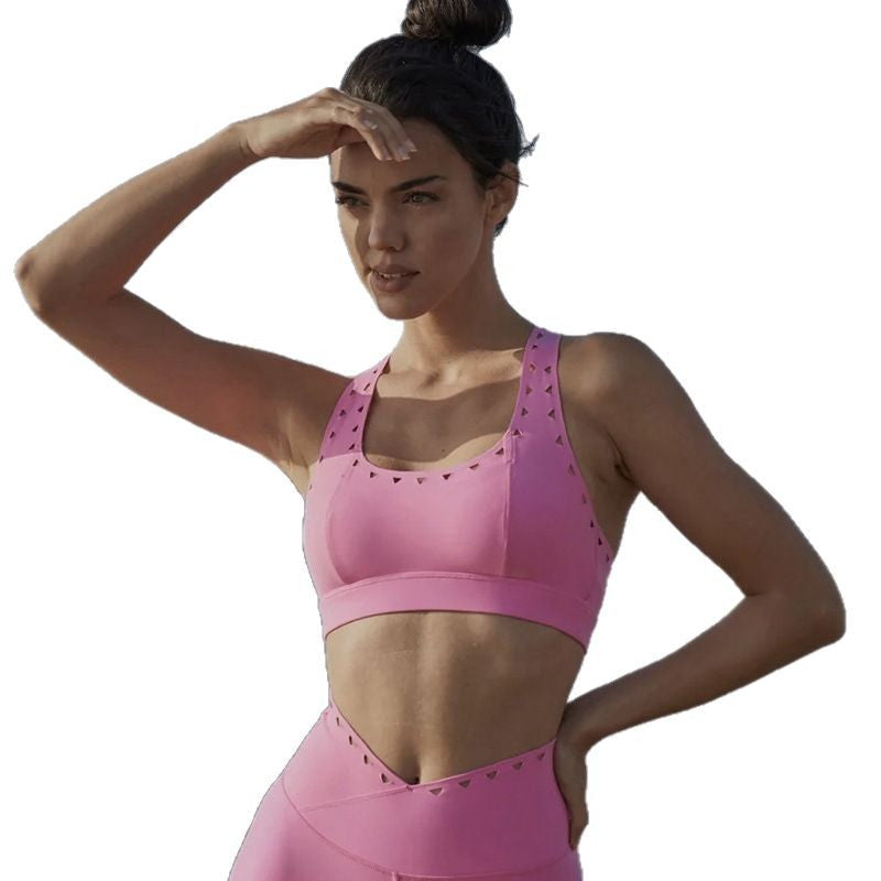 Women's Breathable Mesh Yoga Bra with Built In Hips Support Safety Shorts Two Piece Set for Fitness Running and Tennis Skirt