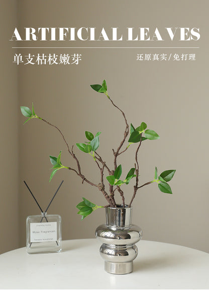 Artificial Green Plant with Realistic Dry Tree Branches – Stunning Faux Floral Decor for Office and Indoor Spaces