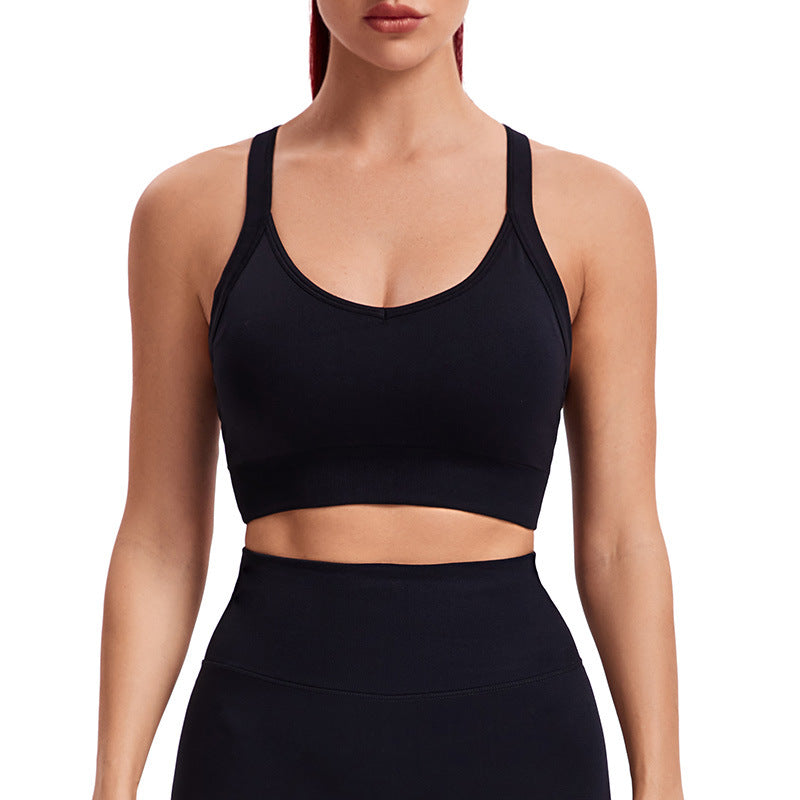 Women's U Back Sports Bra Workout Top with Supportive Design for Yoga Gym and Everyday Wear Anti Shock Comfort Fit and Side Support