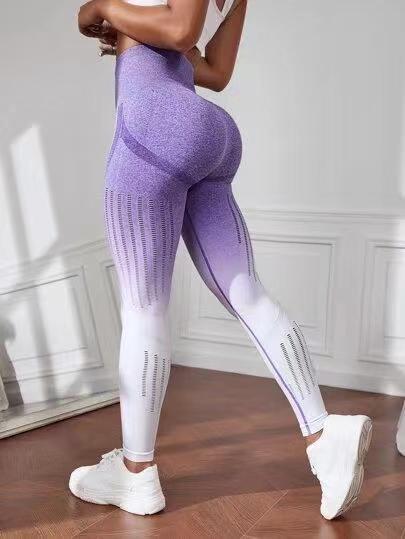 High Waisted Mesh Gradient Leggings for Women Breathable Quick Dry Workout Pants for Running Cycling Yoga and Outdoor Activities Lift and Sculpt Your Figure