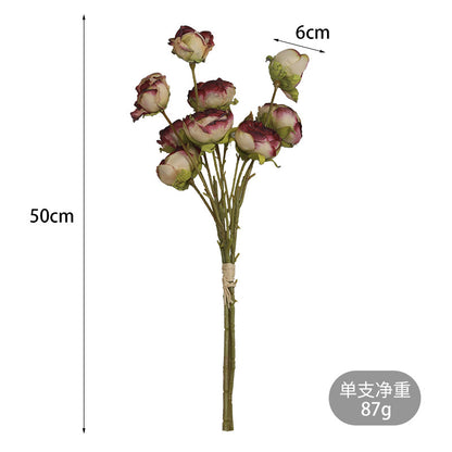 Lifelike Peony Bouquet Prop for Photography - Stunning Faux Flower Arrangement for Home Decor & Living Room Accent