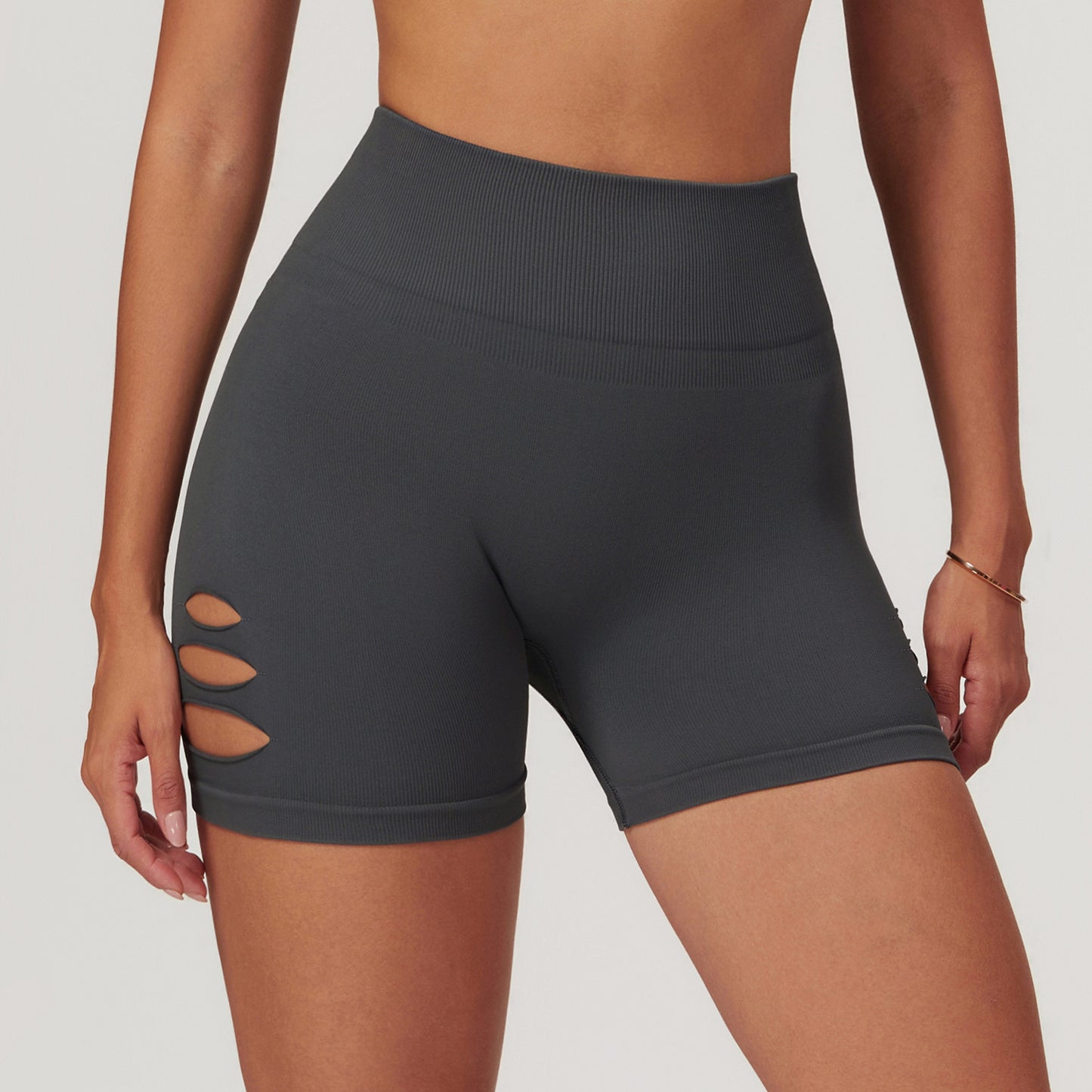 Seamless High Waisted Yoga Shorts for Comfort and Support Butt Lifting Athletic Shorts for Casual Running and Fitness Workouts Model 7711