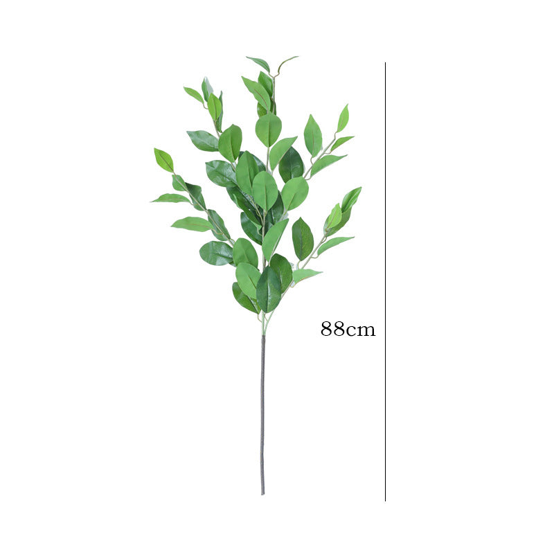 Lifelike Artificial Multi-Branch Laurel Leaf Green Plant for Home Décor - Perfect for Living Room and Dining Table Centerpieces, Ideal for Floral Arrangements and Decorative Accents