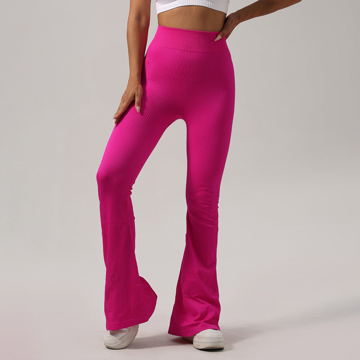 High Waisted Butt Lifting Flared Leggings for Tummy Control Casual Workout and Yoga Pants for All Day Comfort