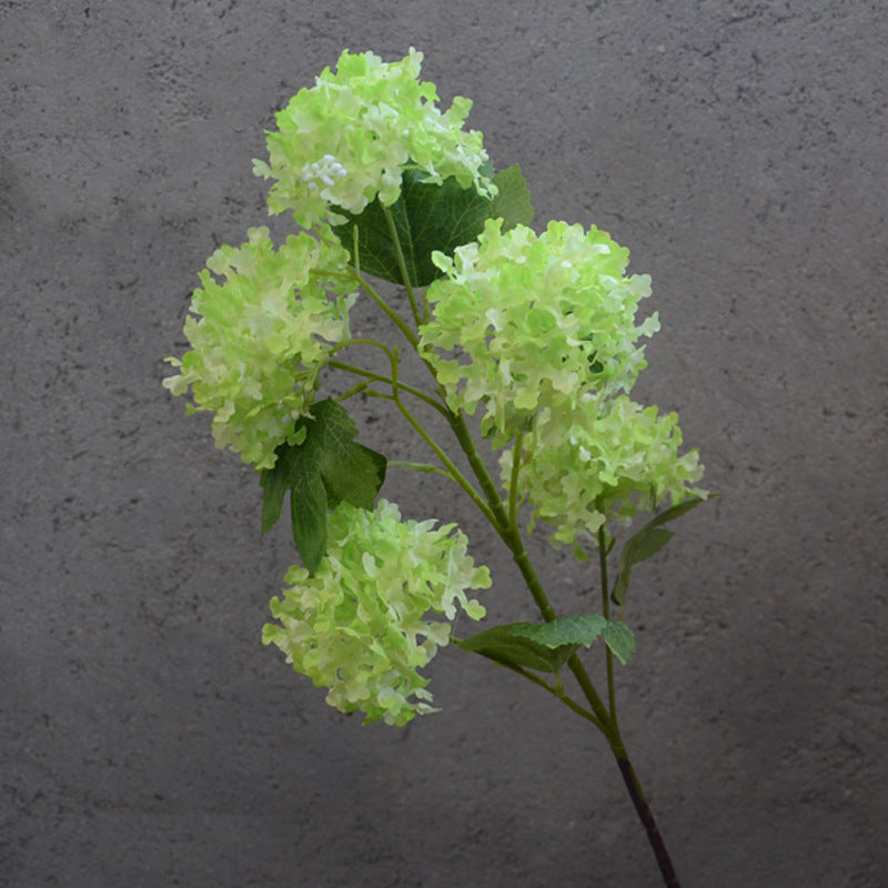 5-Piece Faux Hydrangea Snowball Floral Arrangement - Beautiful Silk Flowers for Wedding Decorations, Event Centerpieces, and Home Decor - Perfect for Celebrations and Special Occasions