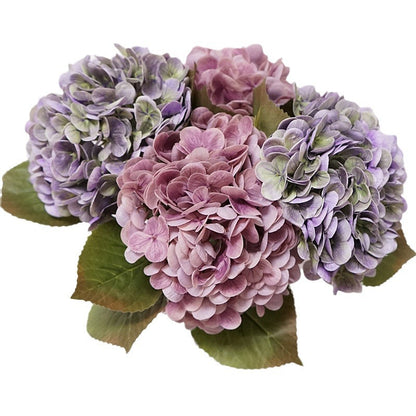 Faux Purple Hydrangea Bouquet - Luxurious Touch for Wedding Decor, Elegant Living Room Accent, and Quality Artificial Floral Arrangements