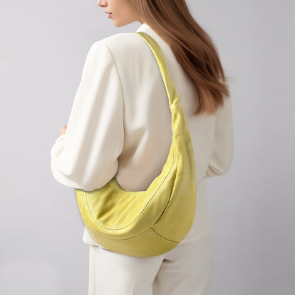 Women's Genuine Leather Crossbody Bag Minimalist Design for Commuting and Everyday Use