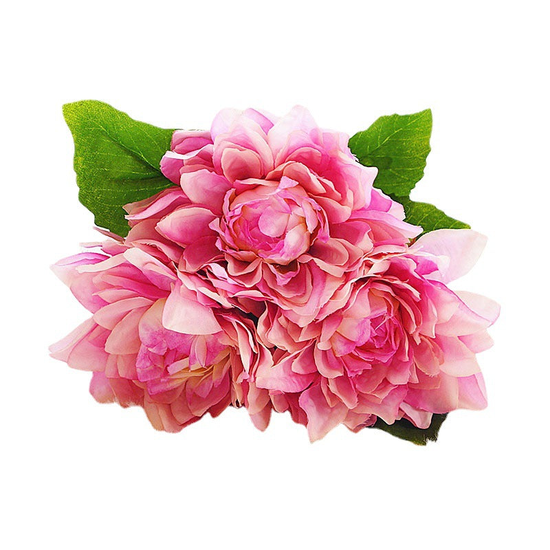 Stunning Elegant Dahlia Bouquet - Exquisite Oriental Floral Arrangement for Home Décor and Wedding Celebrations