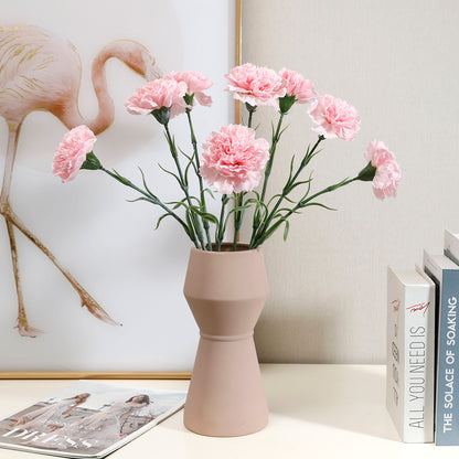 Realistic Touch Moisturizing Carnation Artificial Flower for Home and Living Room Decor - Perfect Fake Flower Gift for Mother's Day