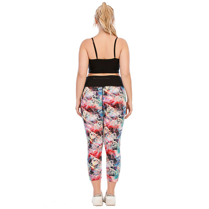 Plus Size Fitness Outfit Set High Performance Yoga Pants and Supportive Sports Bra for Comfort and Style Model No 12081 12082