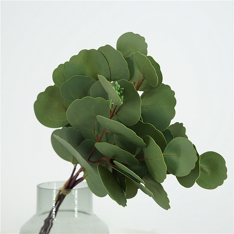 High-Quality Artificial Green Eucalyptus Plant Bundle - Perfect for Home Décor, Floral Arrangements, Photography Props, and More!