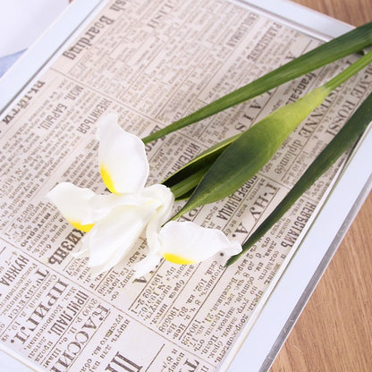 Realistic Artificial Irish Iris Décor -  PU Touch, Perfect for Weddings and Home Décor