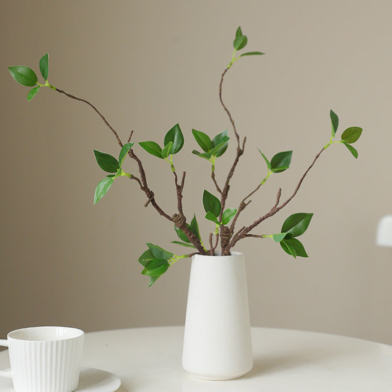 Artificial Green Plant with Realistic Dry Tree Branches – Stunning Faux Floral Decor for Office and Indoor Spaces