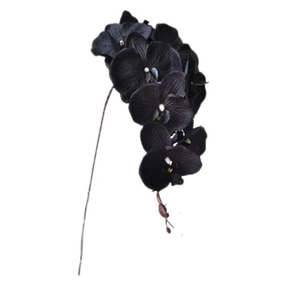 Elegant Black Orchid Artificial Flowers -  Hanging Floral Decor for Exquisite Weddings and Events