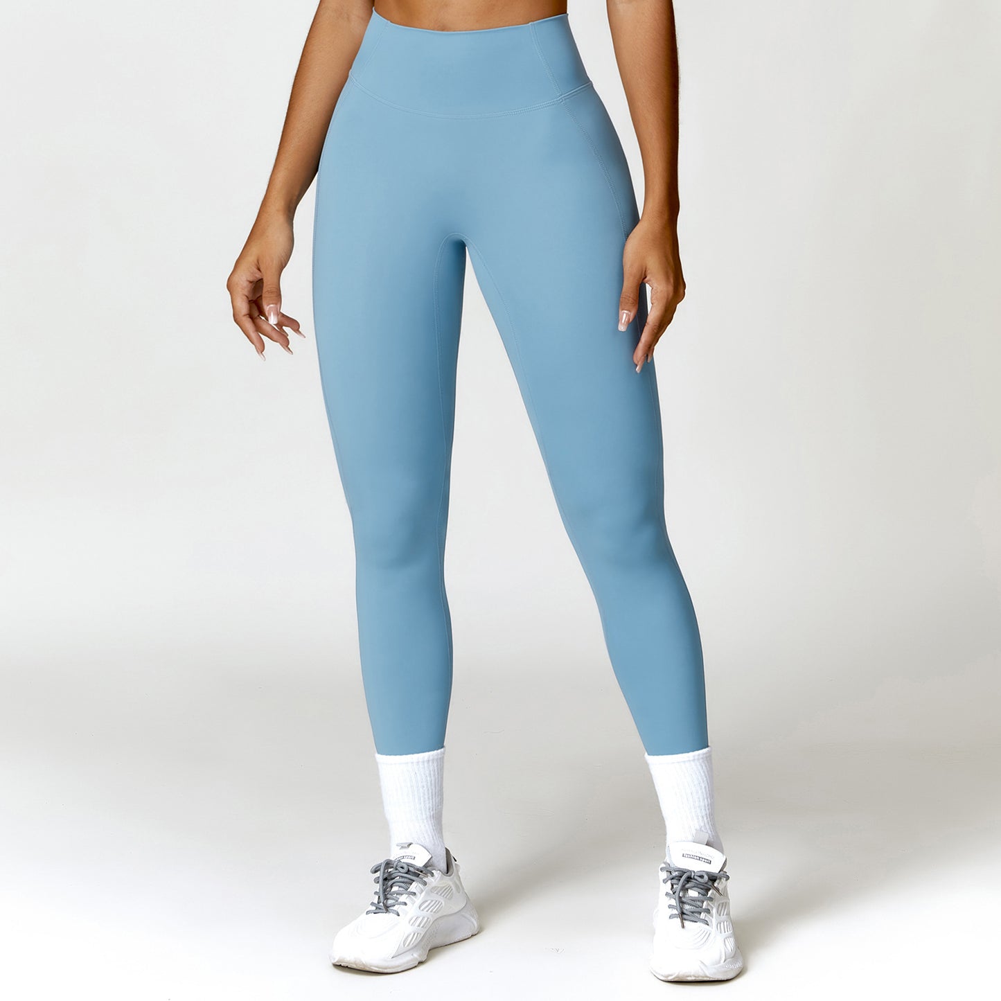 High Waisted Quick Dry Yoga Pants for Women Tummy Control Butt Lifting Fitness Leggings for Outdoor Running and Workout Style 8503