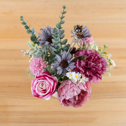 Elegantly Crafted Faux Flower Bouquet for Home Decor - Perfect Wedding Handheld Floral Arrangement and Wall Decoration - 月迷陆莲手札仿真花家居装饰设计婚庆手捧花束墙饰CF0